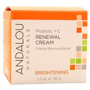 Andalou Naturals Probiotic + C Renewal Cream Brightening 1.7 oz