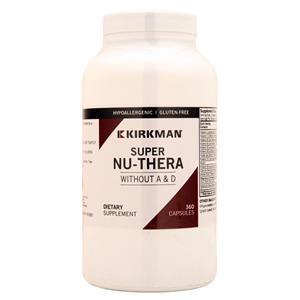 Kirkman Hypoallergenic Super Nu-Thera w/o Vitamins A & D  360 caps