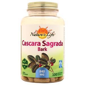 Nature's Life Cascara Sagrada Bark (840mg)  100 vcaps