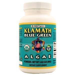 Power Organics Klamath Blue Green Algae Powder  80 grams