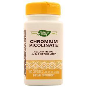 Nature's Way Chromium Picolinate (200mcg)  100 caps