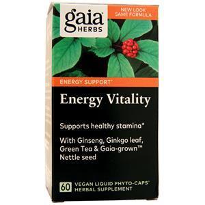 Gaia Herbs Energy Vitality  60 lcaps