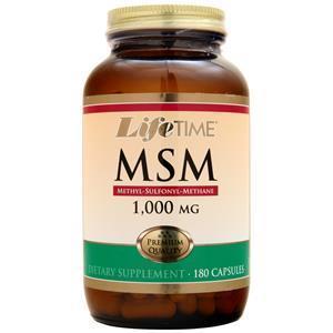 Lifetime MSM (1000mg)  180 caps