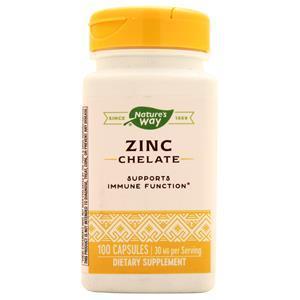 Nature's Way Zinc Chelate (30mg)  100 caps