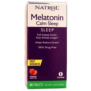 Natrol Melatonin Calm Sleep Fast Dissolve Strawberry 60 tabs
