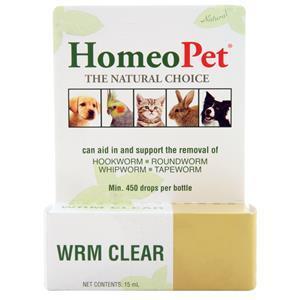 HomeoPet WRM Clear Drops  15 mL