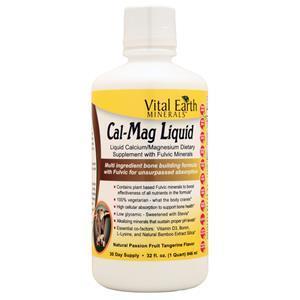 Vital Earth Minerals Cal-Mag Liquid Natural Passion Fruit Tangerine 32 fl.oz