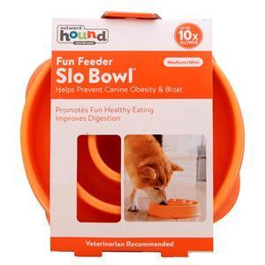 Outward Hound Fun Feeder Slo Bowl Medium/Mini - Orange 1 unit