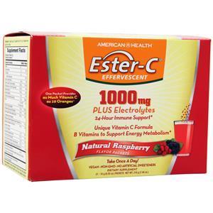 American Health Ester-C Effervescent (1000mg) Natural Raspberry 21 pckts