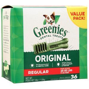 Greenies Dental Treats for Dogs Original - Regular 36 oz