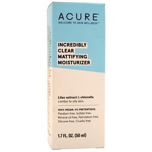 Acure Incredibly Clear Mattyfying Moisturizer  1.7 fl.oz