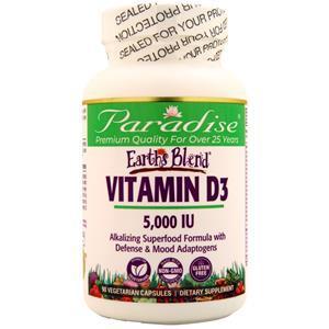 Paradise Herbs Orac-Energy Earth's Blend Vitamin D3  90 vcaps