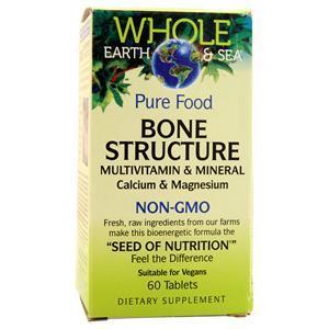 Natural Factors Whole Earth & Sea - Bone Structure Multivitamin & MIneral  60 tabs