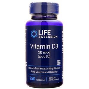 Life Extension Vitamin D3 (1000IU)  250 sgels