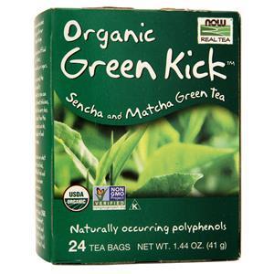 Now Real Tea - Organic Green Kick  24 pckts