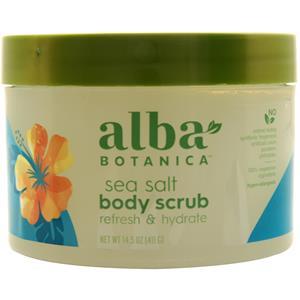 Alba Botanica Body Scrub Sea Salt 14.5 oz