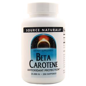Source Naturals Beta Carotene (25,000IU)  250 sgels