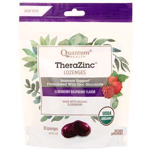 Quantum Thera Zinc Lozenges - Immune Support Elderberry Raspberry 18 lzngs