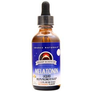 Source Naturals Melatonin Liquid Sublingual Natural Orange 2 fl.oz