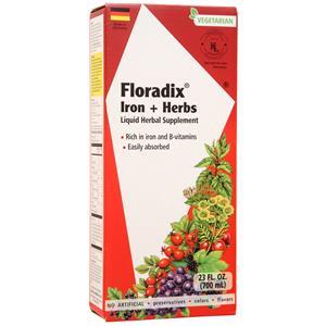 Gaia Herbs Floradix Iron + Herbs Liquid Herbal Supplement  23 fl.oz