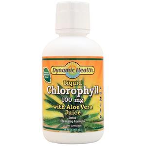 Dynamic Health Chlorophyll with Aloe Vera Juice Liquid Natural Spearmint 16 fl.oz