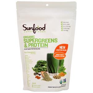 Sunfood Organic Supergreens & Protein  8 oz