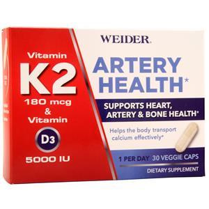 Weider Artery Health  30 vcaps