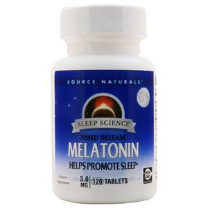 Source Naturals Melatonin - Time Released (3mg)  120 tabs