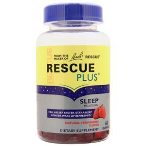 Bach Flower Remedies Rescue Plus Sleep Gummy Natural Strawberry 60 gummy