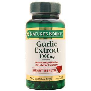 Nature's Bounty Garlic Extract (1000mg)  100 sgels