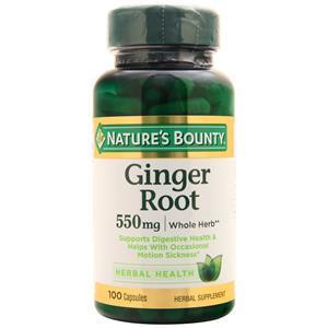 Nature's Bounty Ginger Root (550mg)  100 caps