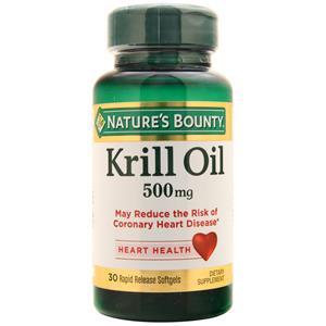 Nature's Bounty Krill Oil (500mg)  30 sgels