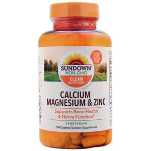 Sundown Naturals Calcium Magnesium & Zinc  100 cplts