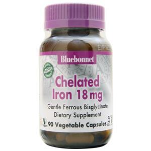 Bluebonnet Chelated Iron (18mg)  90 vcaps