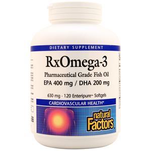 Natural Factors RxOmega-3 Pharmaceutical Grade Fish Oil  120 sgels