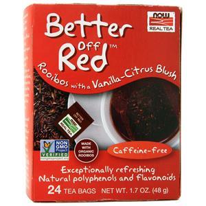 Now Real Tea - Better Off Red Caffeine-Free 24 pckts