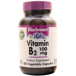 Bluebonnet Vitamin B2 (100mg)  100 vcaps