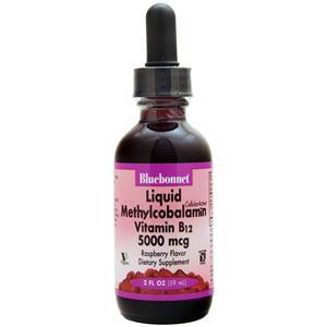 Bluebonnet Liquid Methylcobalamin Vitamin B12 (5000mcg) Raspberry 2 fl.oz