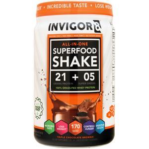 BRL Invigor8 All-In-One Superfood Shake Triple Chocolate Brownie 645 grams