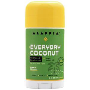 Alaffia Everyday Coconut Charcoal Deodorant Purely Coconut 2.65 oz