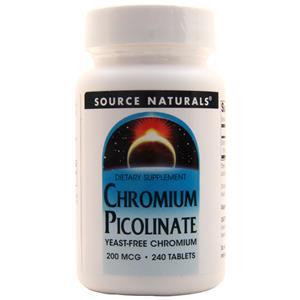 Source Naturals Chromium Picolinate (200mcg)  240 tabs