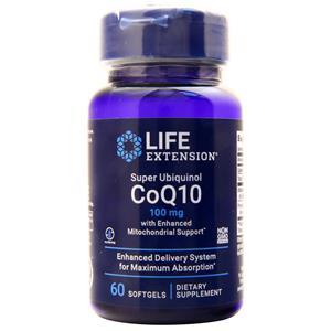 Life Extension Super Ubiquinol CoQ10 (100mg) with Enhanced Mitochondrial Support 60 sgels