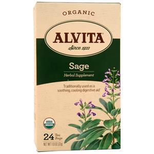 Alvita Tea Bags - Organic Sage 24 pckts