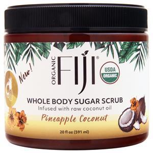 Organic Fiji Whole Body Sugar Scrub Pineapple Coconut 20 fl.oz