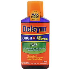 Delsym Cough + Chest Congestion DM - Max Strength Cherry 6 fl.oz