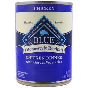 The Blue Buffalo Co. Blue Homestyle Recipe Wet Dog Food for Adult Dogs Chicken Dinner with Garden Vegetables 12.5 oz