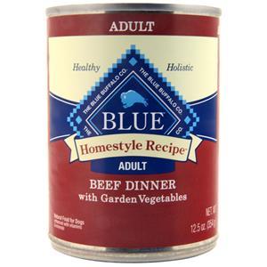 The Blue Buffalo Co. Blue Homestyle Recipe Wet Dog Food for Adult Dogs Beef Dinner with Garden Vegetables 12.5 oz