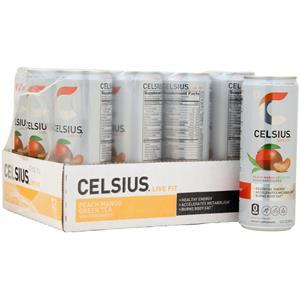 Celsius Celsius RTD Peach Mango Green Tea - Non Carbonated 12 cans