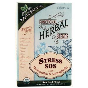 Mate Factor Functional Herbal Blends Herbal Tea Stress SOS 20 pckts