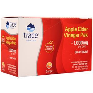 Trace Minerals Research Apple Cider Vinegar Pak Orange 30 pckts